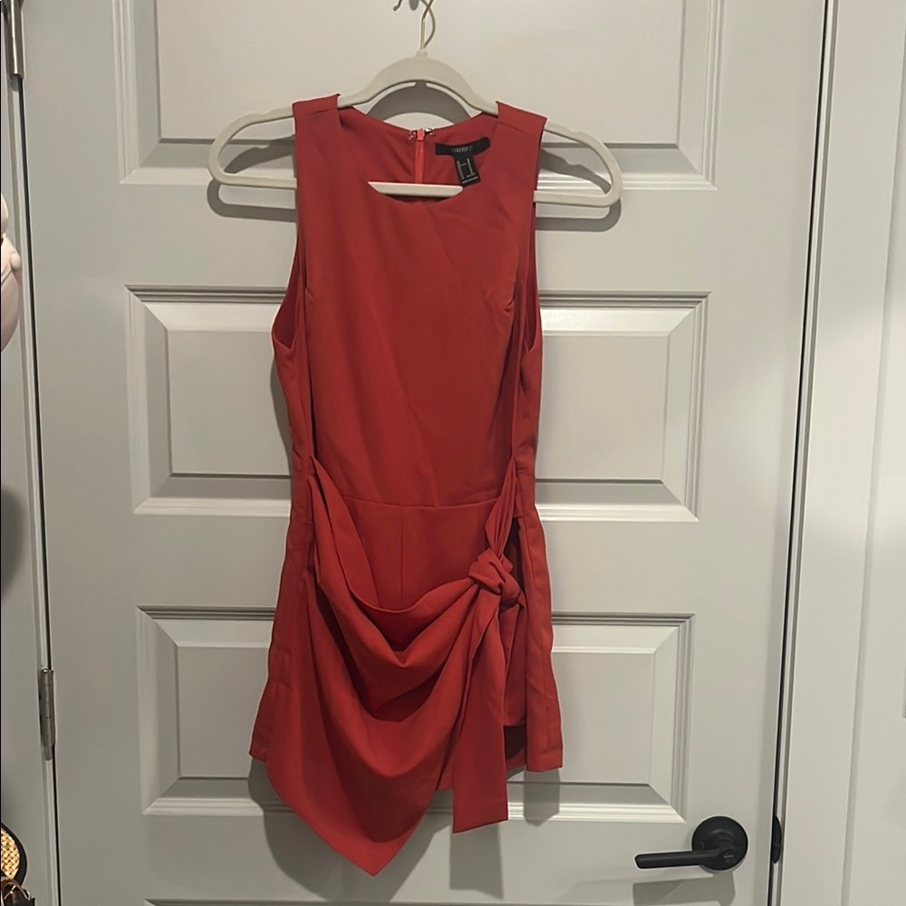 Rust Wrap/Skort Romper NWT Med